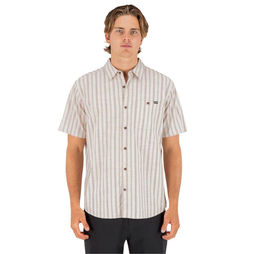 Hurley Men's Lido Stripe Short Sleeve Shirt